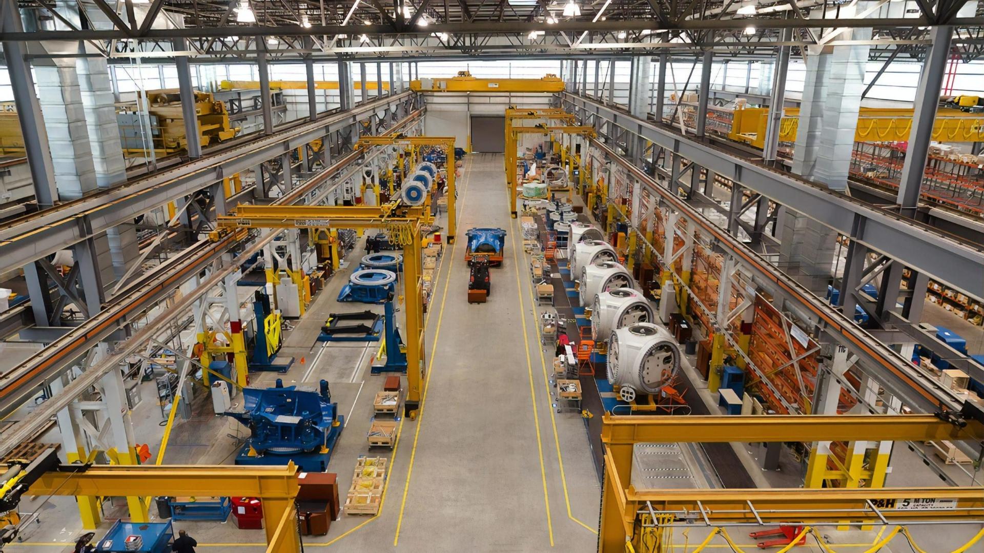 Spotless industrial manufacturing facility maintained by Kootenay Fresh Cleaning